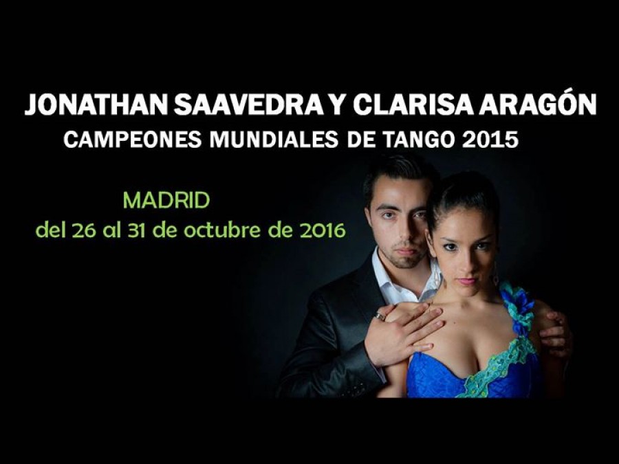 Jonathan Saavedra y Clarisa Aragon en Madrid