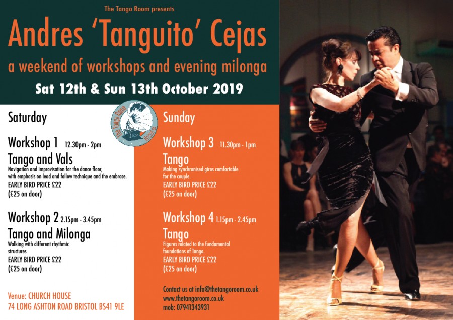 Weekend of Workshops with Andres &#039;Tanguito&#039; Cejas