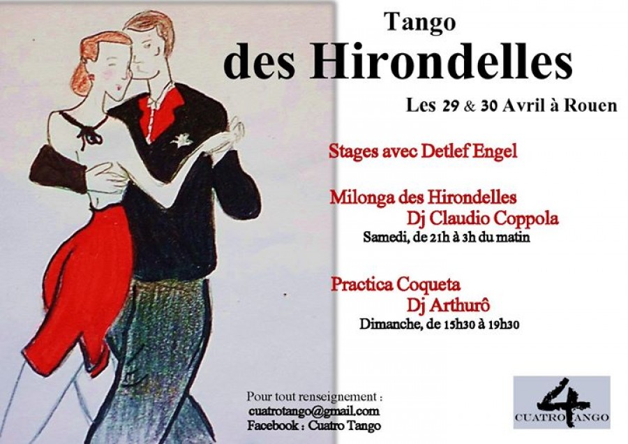 Week end des Hirondellles Tango a Rouen