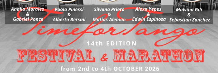 TimeforTango FESTIVAL and MARATHON 2026 - XIV edition