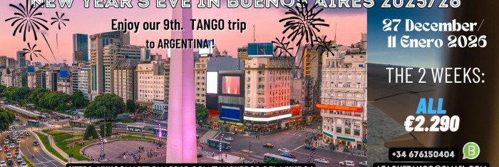 Nochevieja en Buenos Aires-VIAJE TANGUERO