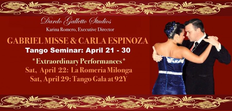 Master G Misse C Espinoza Tango Seminar Performances NYC