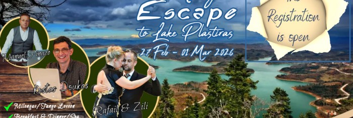 9th Tango Escape to Lake Plastiras 27 Feb - 01 Mar 26