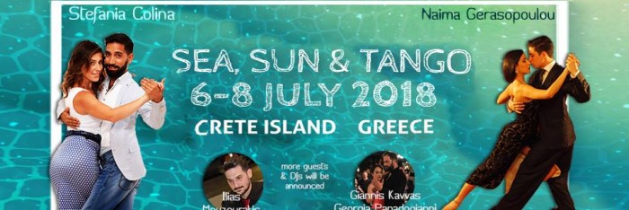Sunny Tango Festival in Crete island, Greece, 6-8 July 2018