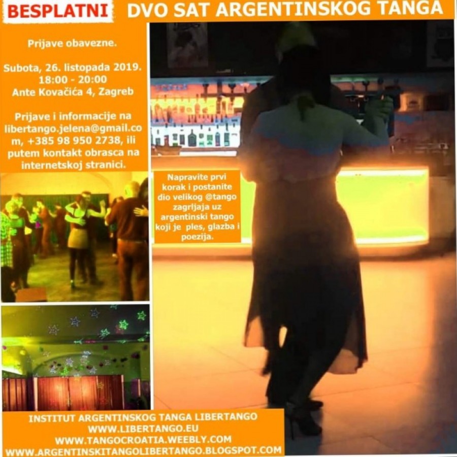 Besplatni uvodni dvosat plesa - argentinski tango