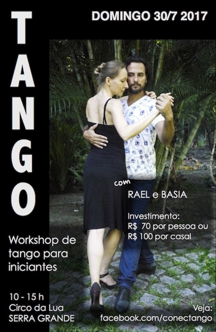 Workshop de tango para iniciantes em Serra Grande