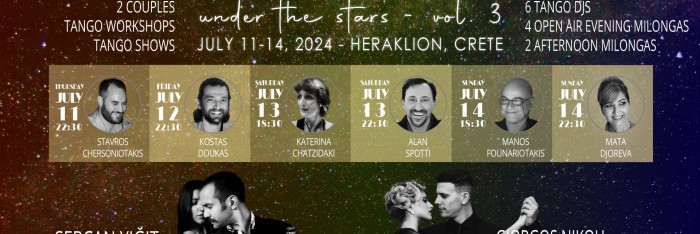 Under the Stars vol. 3 Tango Festival in Heraklion Greece