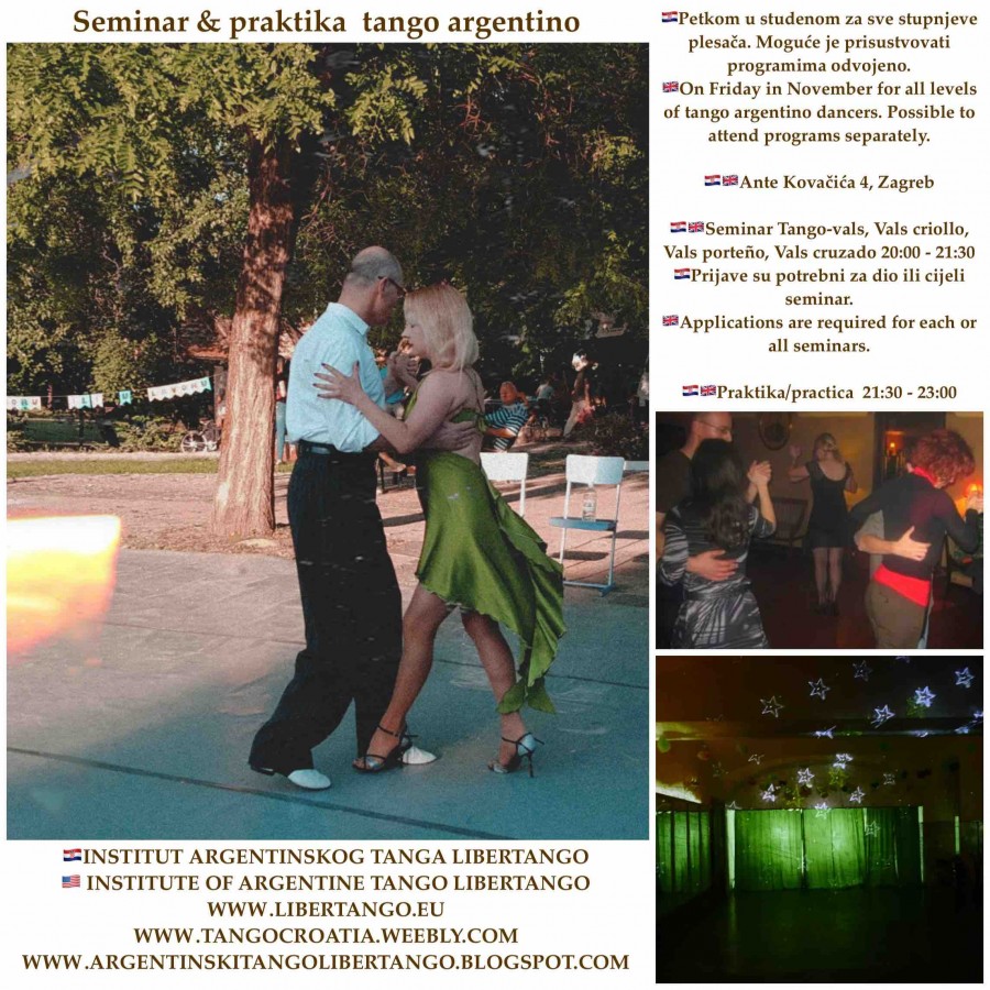 Seminar and praktika  tango argentino