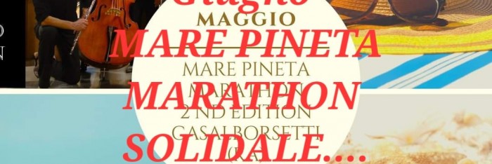 Mare Pineta marathon in Romagna Charity edition