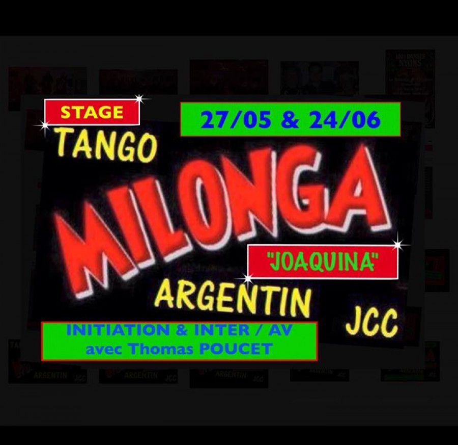 STAGE TANGO Argentin avec Thomas POUC