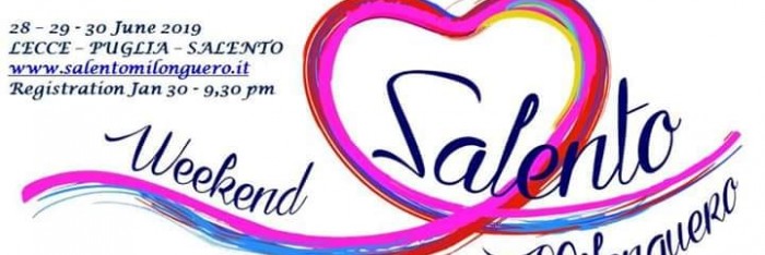 WEEK END SALENTO MILONGUERO 28 29 30 JUNE 2019