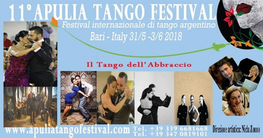 XI Apulia Tango Festival Bari 31 maggio 3 giugno 2018