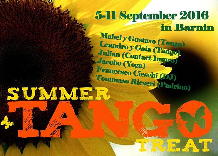flyer image for Summer Tango Treat 2016