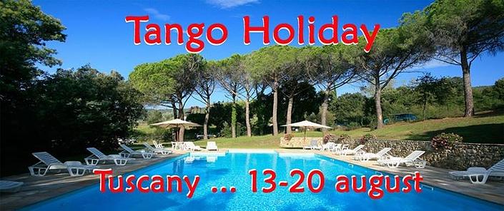 flyer image for Tango Holiday in Italy Tuscany