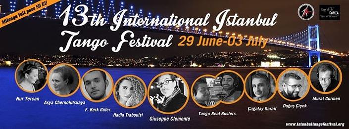 flyer image for 13th International Istanbul Tango Festival