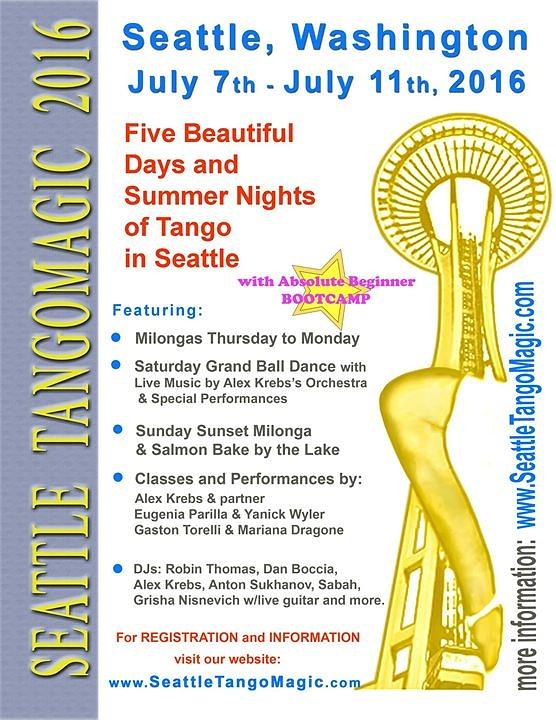 flyer image for Seattle Tango Magic Festival