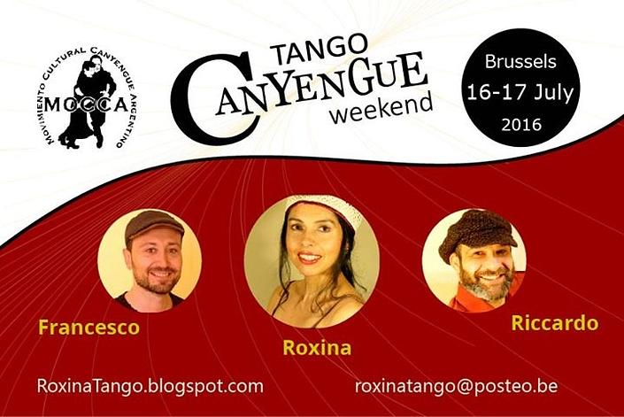 flyer image for TANGO CANYENGUE weekend