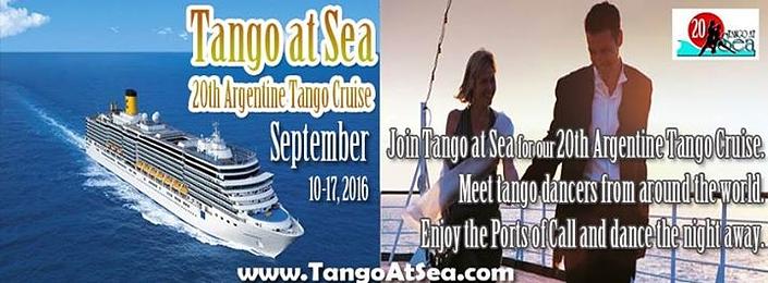 flyer image for Tango at Seas 20th cruise
