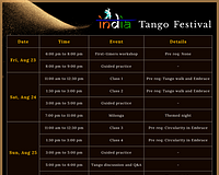 picture 1 in the gallery for India Tango Festival - 23rd to 25th August 2024