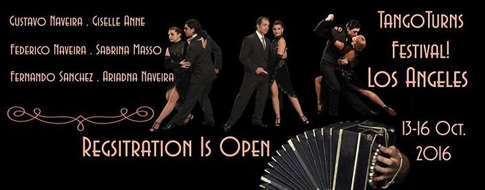 flyer image for Los Angeles TangoTurns Festival