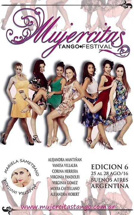 flyer image for Mujercitas Tango Festival