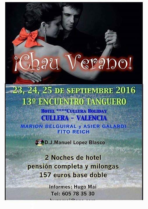flyer image for Chau Verano Encuentro Milonguero