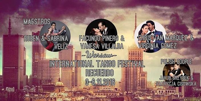 flyer image for Recuerdo Warsaw Tango Festival
