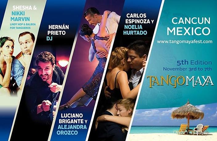 flyer image for Tango Maya Fest