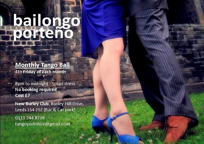 flyer image for Bailongo Porteno Leeds Tango Ball