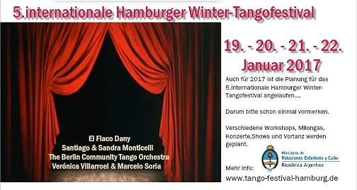 flyer image for 5 Internationale Hamburger Winter TangoFestival