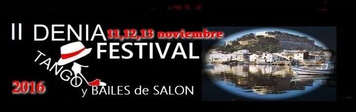 flyer image for II FESTIVAL DE TANGO y BAILES DE SALON DE DENIA