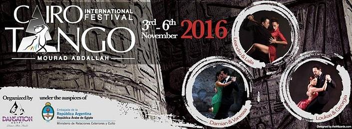 flyer image for The 2nd Cairo International Tango Festival