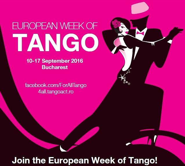 flyer image for European Week of Tango Bucharest Romania