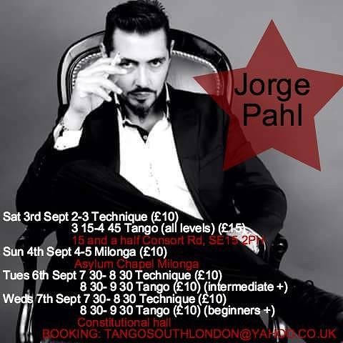 flyer image for Workshops with Jorge Pahl at TSL