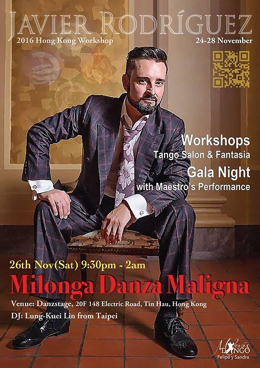 flyer image for Javier Rodriguez Workshop