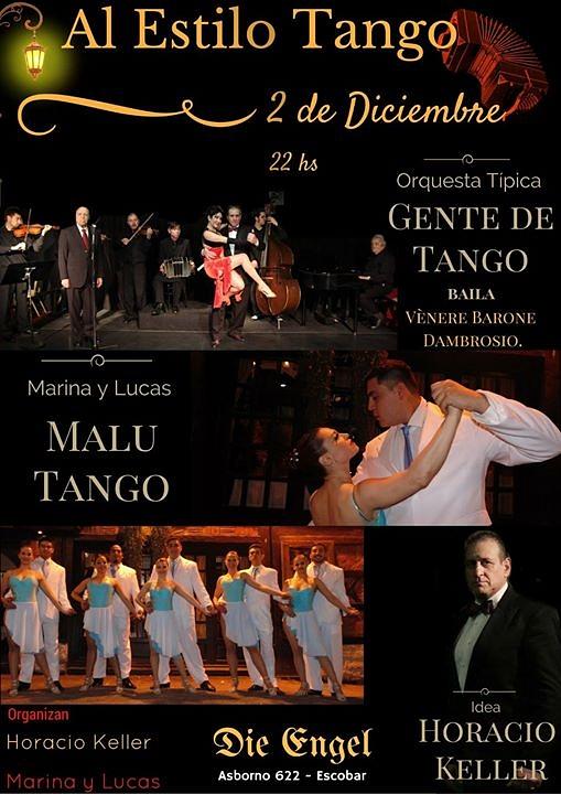 flyer image for Noches de Gala y milonga