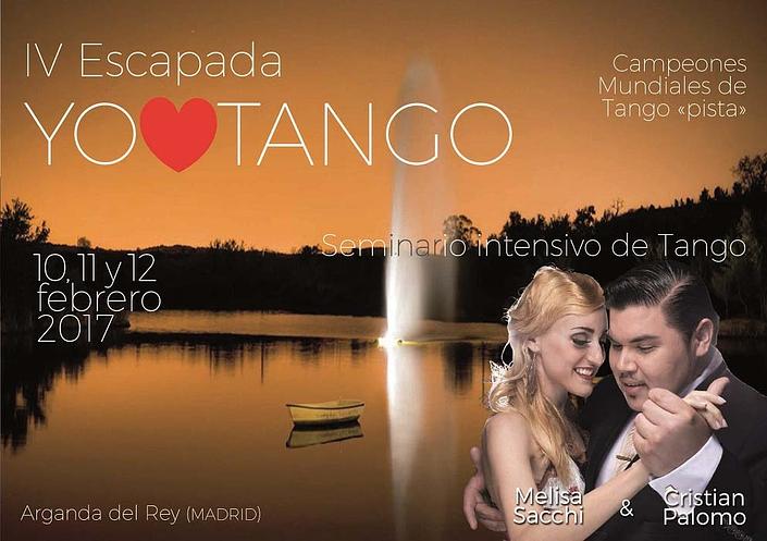 flyer image for IV  YO AMO TANGO