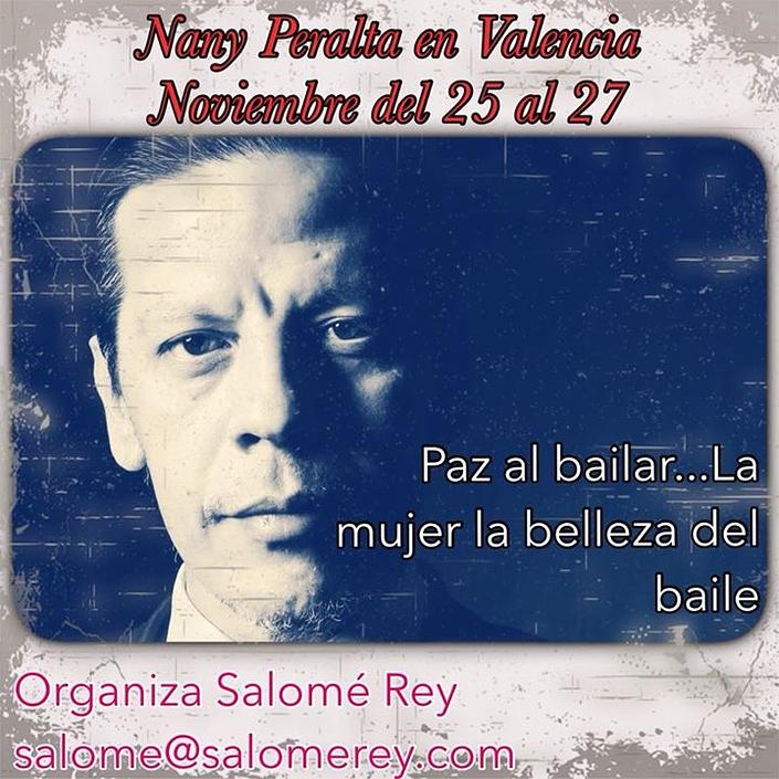 flyer image for Nany Peralta nuevamente en Valencia