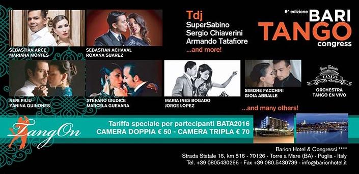 flyer image for BARI International Tango Congress
