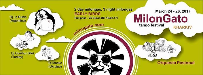 flyer image for MilonGato Tango Festival