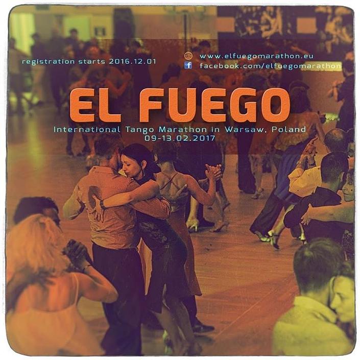flyer image for El Fuego Tango Marathon