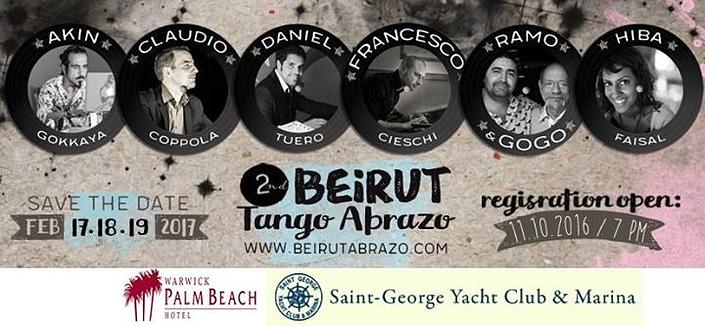 flyer image for 2nd Beirut Tango Abrazo Marathon