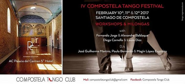 flyer image for IV Compostela Tango Festival