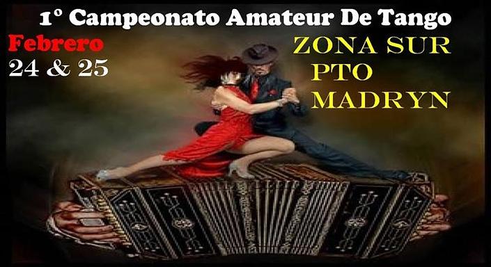 flyer image for 1 Campeonato Amateur De Tango