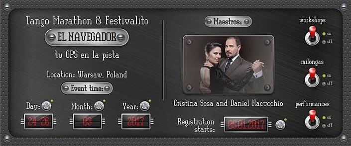 flyer image for Tango Marathon Festivalito El Navegador