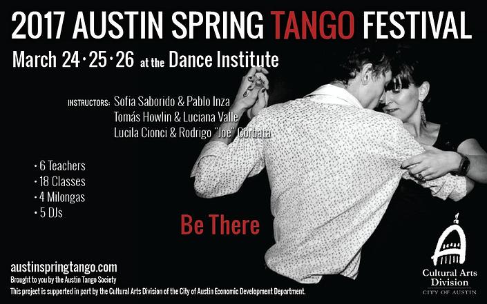 flyer image for Austin Spring Tango Festival