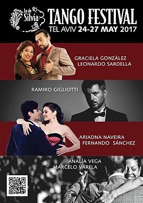 flyer image for Lo de Silvia Tango Festival Tel-Aviv, 24-27.5.17