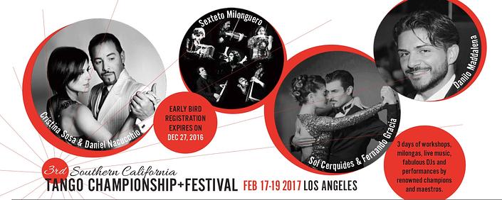 flyer image for Southern California Tango Championship and Festival
