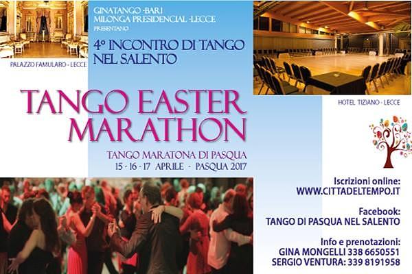 flyer image for Tango Easter Marathon Lecce