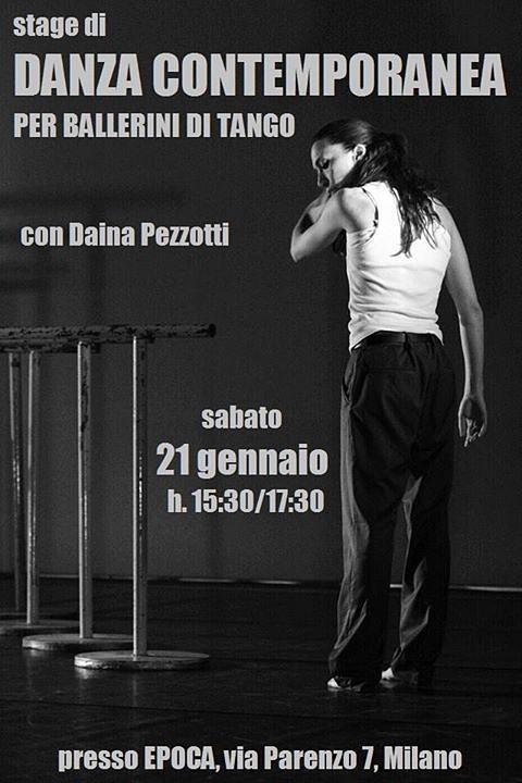 flyer image for Danza Contemporanea per Ballerini di Tango